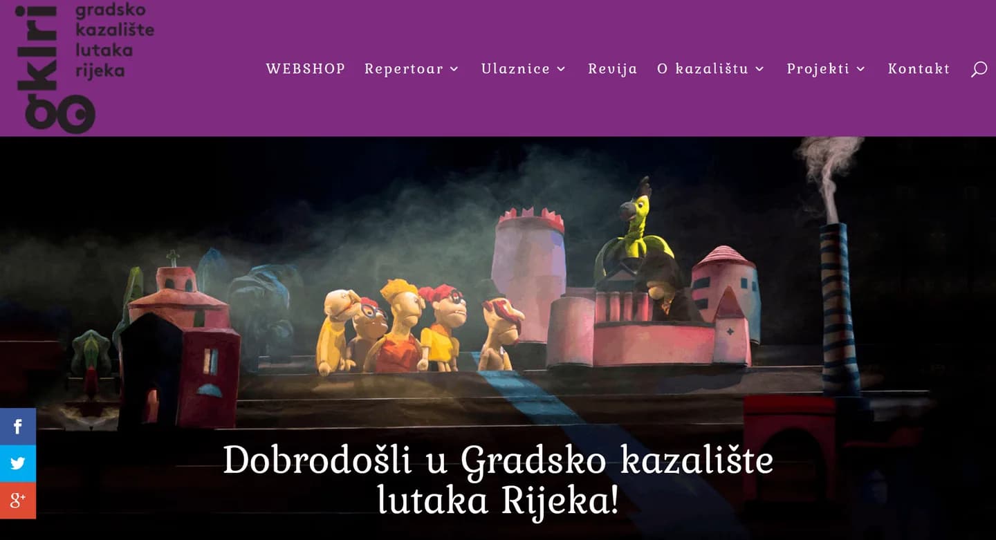 Creative theatrical playful design and visual atmosphere