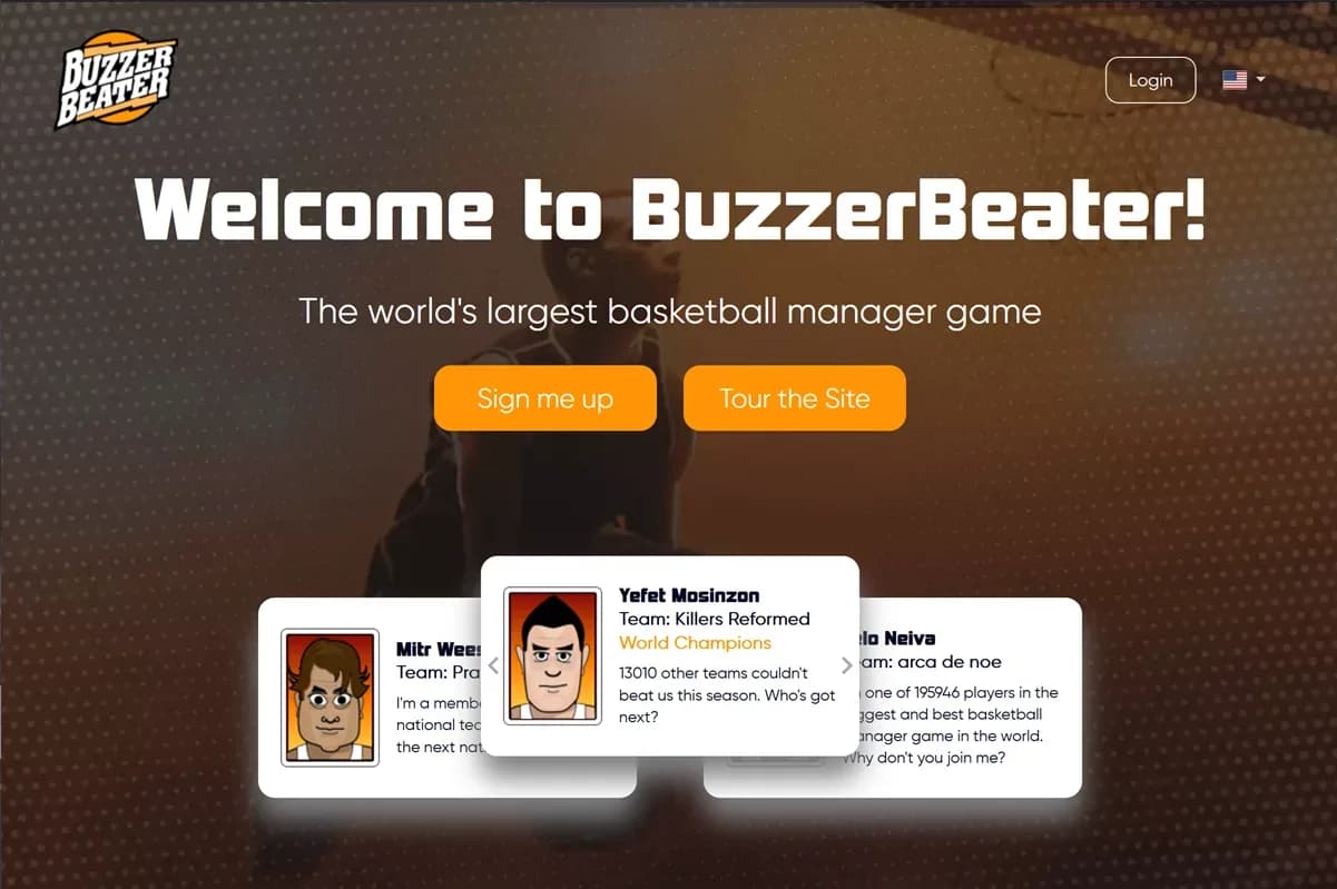 BuzzerBeater – web stranica